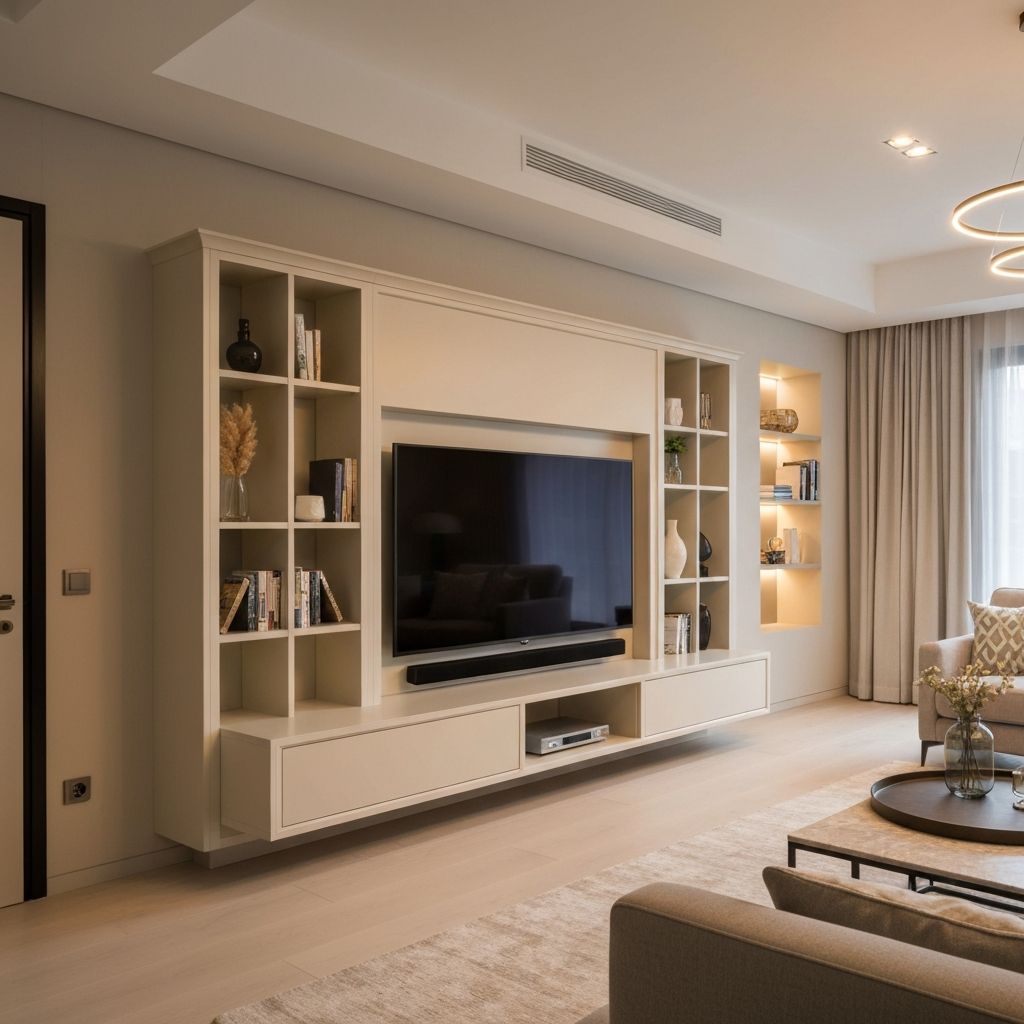 Custom media wall unit